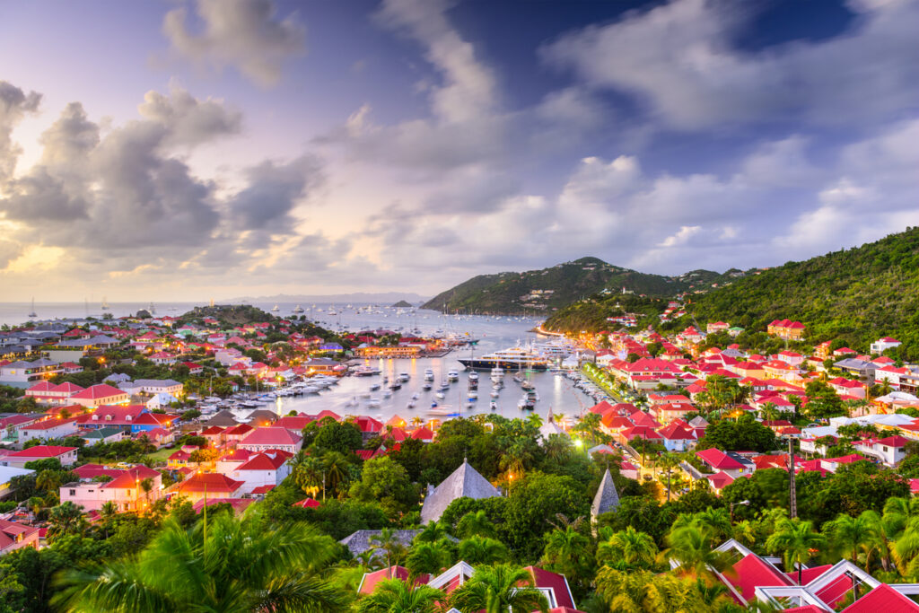 St. Barts, one of the best Caribbean islands for couples seeking a romantic getaway.